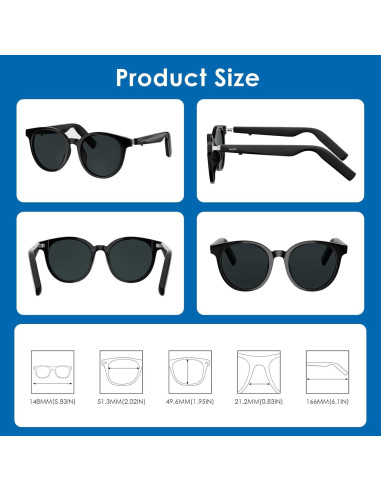 Gafas Inteligentes GetD GG13 con Traducción AI y Audio