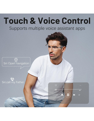 Gafas Inteligentes QJF-GS06 Polarizadas Bluetooth Unisex