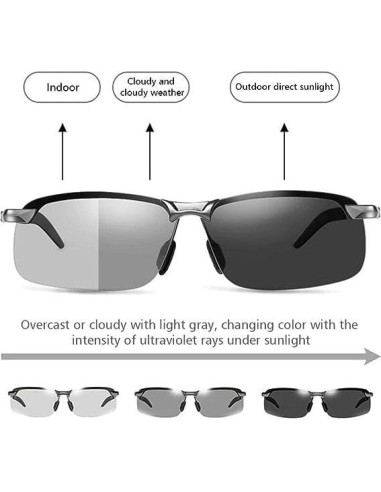 Gafas de sol fotocromáticas Jowxsx UV400 polarizadas
