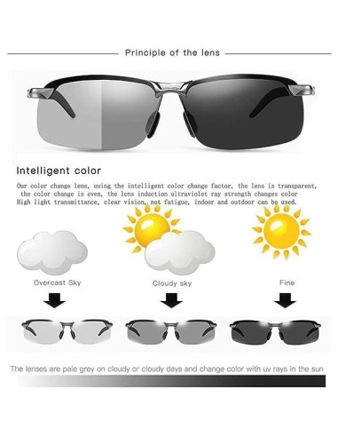 Gafas de sol fotocromáticas Jowxsx UV400 polarizadas