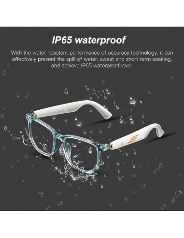 Gafas de Audio Inteligentes Bluetooth Yoidesu IP65 con Micrófono