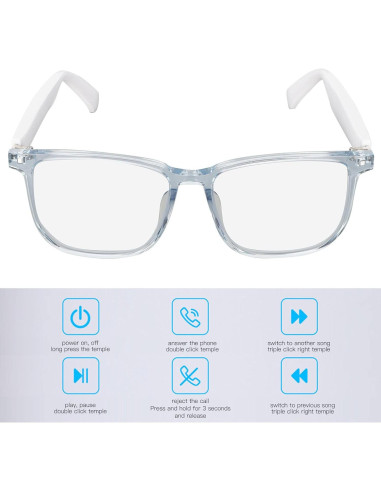 Gafas de Audio Inteligentes Bluetooth Yoidesu IP65 con Micrófono