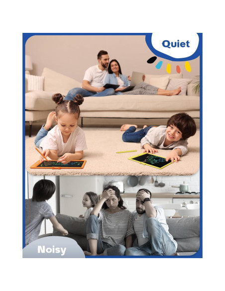 Tableta de Escritura LCD Bravokids 10" Naranja para Niños