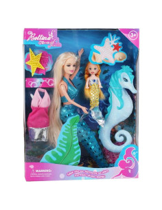 Conjunto de Muñeca Sirena Bettina con Caballito de Mar