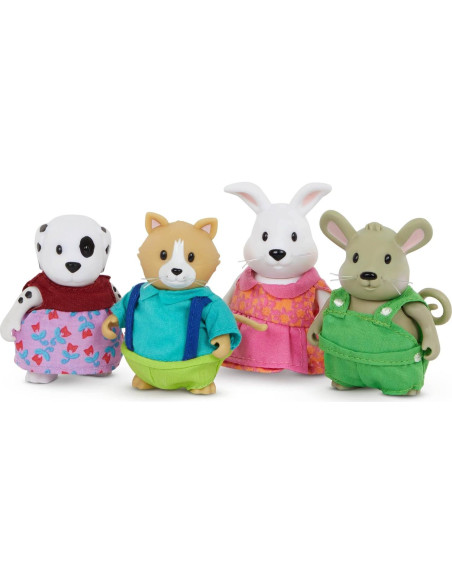 Set de Jardín Li'l Woodzeez - 4 Figuras de Animales