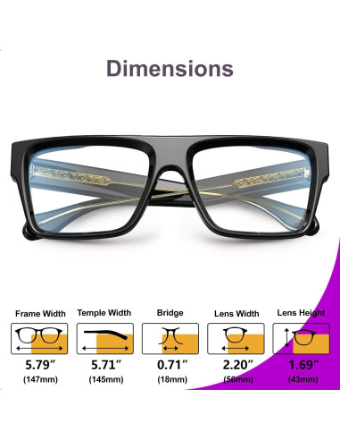 Gafas VISOONE Alba Bloqueadoras Luz Azul Unisex Moda