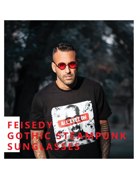 Gafas de Sol Retro Steampunk FEISEDY Modelo B1857