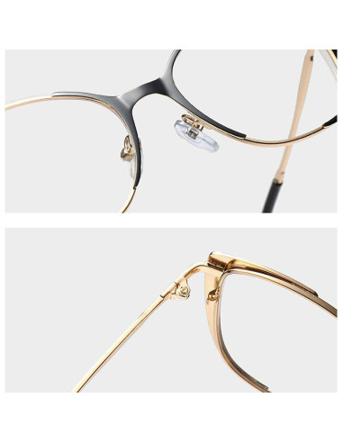 Gafas Retro Ojo de Gato Kachawoo Metal para Mujeres