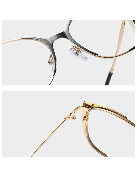 Gafas Retro Ojo de Gato Kachawoo Metal para Mujeres