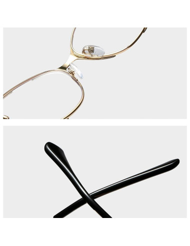 Gafas Retro Ojo de Gato Kachawoo Metal para Mujeres