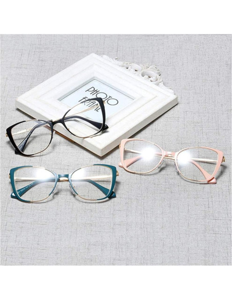 Gafas Retro Ojo de Gato Kachawoo Metal para Mujeres
