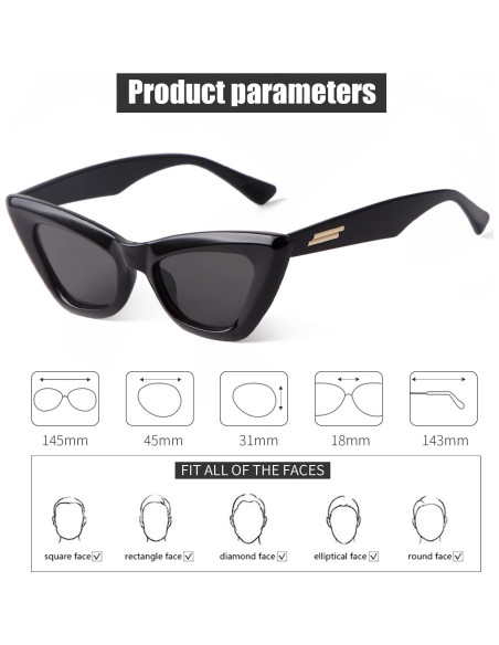 Gafas de Sol Ojo de Gato GIFIORE para Mujeres UV400
