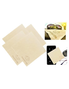 Paño de limpieza de gamuza natural Sheepskin Elite 4 piezas