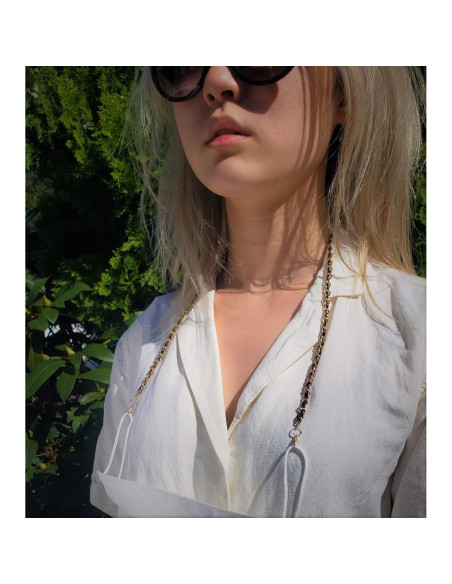 Cadena de Gafas daOra 2 PCS Soporte para Máscaras 63.5 cm