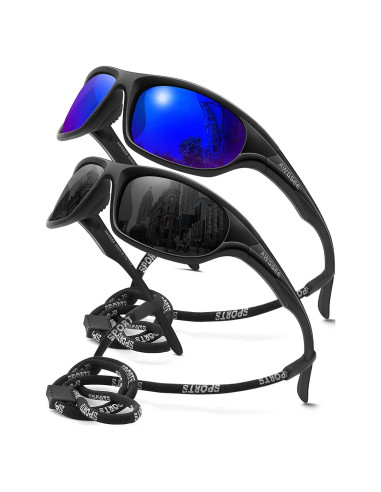 Gafas de sol deportivas AWGSEE UV400 TR90 para hombres