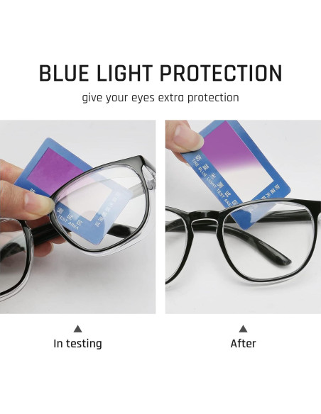 Gafas de Seguridad Anti-Vaho y Anti-Luz Azul - Negro