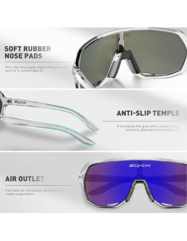 Gafas de Ciclismo SCVCN DZ-S63 UV400 Polarizadas