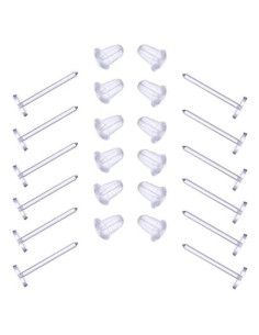 Pines de Plástico Invisible Elfstone 3mm para Pendientes - 200 Piezas