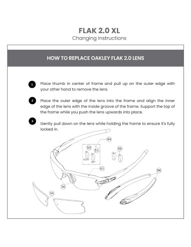Lentes de Reemplazo Oakley Flak 2.0 XL Polarizados Prizm Ruby