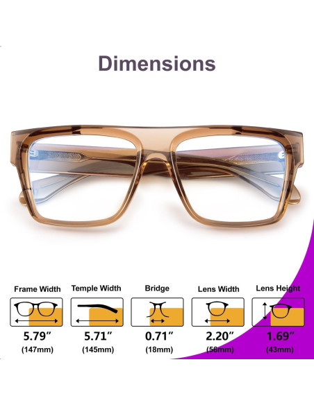 Gafas VISOONE Alba Bloqueadoras Luz Azul Unisex Moda