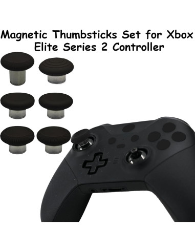 6 Palancas de Control para Xbox Elite 2 - Reemplazo Negro