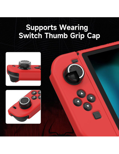 Funda Protectora JINGDU para Nintendo Switch 2017 Roja