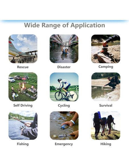 Purificador de Agua Portátil FS-TFC 1.5L/min 4 Etapas para Camping