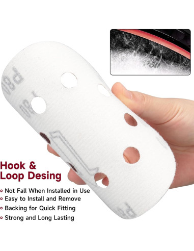 165 Discos de Lijado 5 Pulgadas POTUINOM Grano Variado