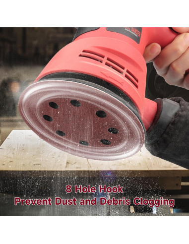 165 Discos de Lijado 5 Pulgadas POTUINOM Grano Variado