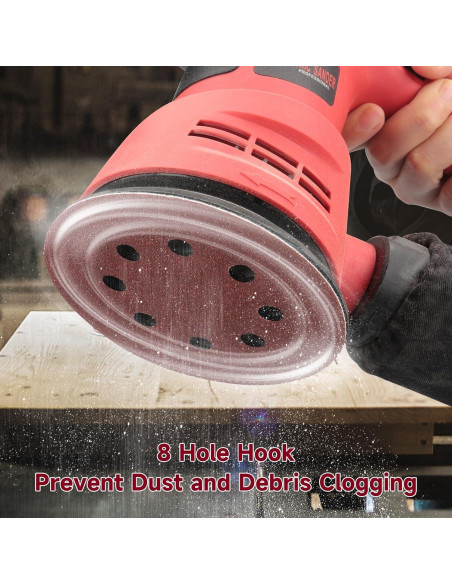 165 Discos de Lijado 5 Pulgadas POTUINOM Grano Variado