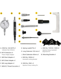 Kit de Herramientas de Sincronización EWK 13 Piezas Diésel 2
