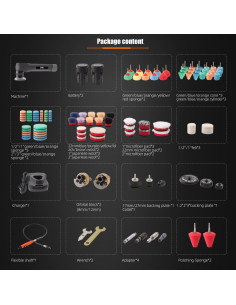 Pulidora Mini Inalámbrica SPTA LP105 12V con Baterías 2