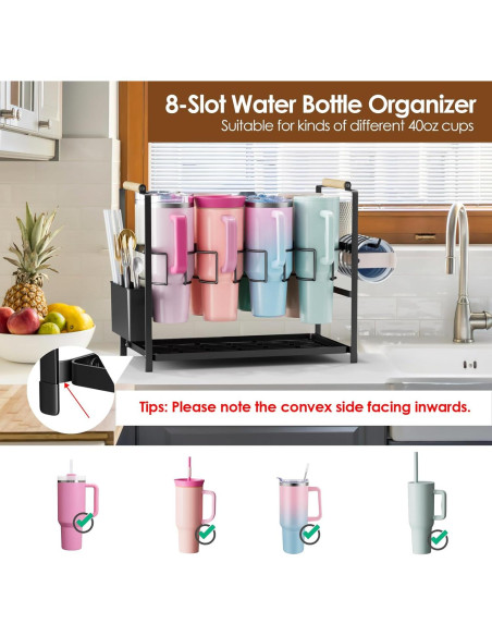 Organizador de Botellas Housolution 8 Ranuras para 40 oz