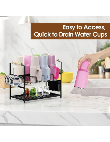 Organizador de Botellas Housolution 8 Ranuras para 40 oz