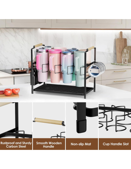 Organizador de Botellas Housolution 8 Ranuras para 40 oz