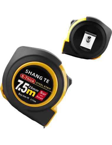 Cinta Métrica 7.6m Yekepal Retráctil con Bloqueo Automático