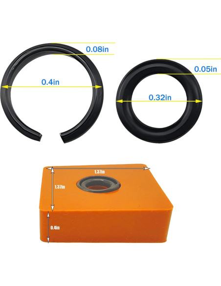 10 Anillos de Retención para Llave de Impacto 3/8" Milwaukee