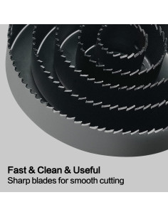 Juego de Sierras de Corona GMTOOLS 19 Piezas 19-127mm 2