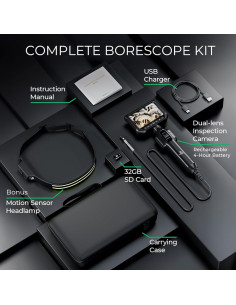 Borescopio Articulado 360 Level Up Auto 6mm HD con Luz 2