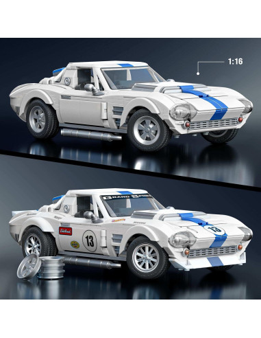 Set de Construcción Corvette Grand Sport Mattel 918 Piezas