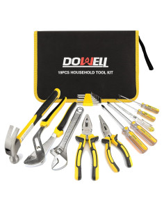 Juego de Herramientas DOWELL 19 Piezas con Bolsa de Almacenamiento