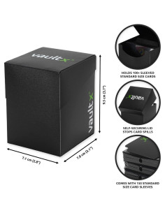 Caja de Barajas Vault X Negra + 150 Fundas Estándar 2