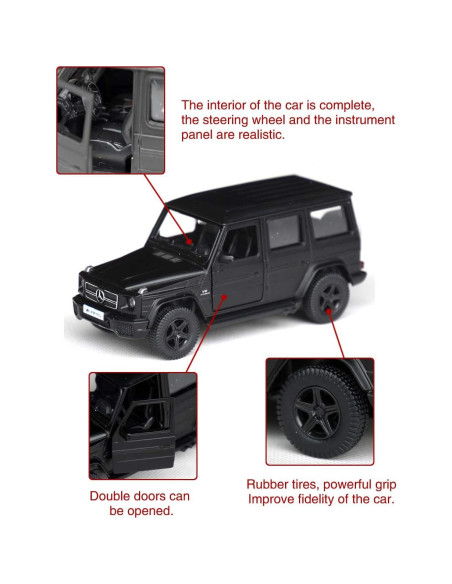 Coche a Escala 1:32 Tianmei SUV BC G63 Negro con Retroceso Coche a Escala 1:32 Tianmei SUV BC G63 Negro con Retroceso