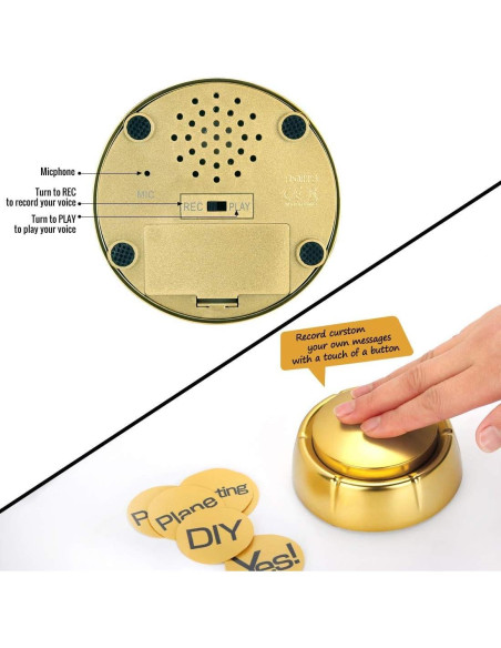 Botón Grabable de Grabación de Voz para Mascotas Netual