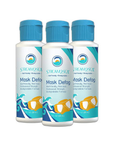 Stream2Sea Desempañante Biodegradable 3x2 Fl Oz para Gafas