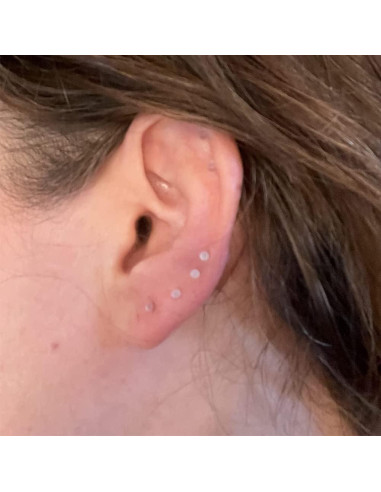 Pendientes Transparentes MODRSA 16g para Cartílago y Labret