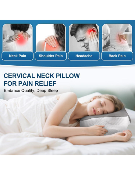 Almohada Cervical WiMas Ergonomica Ajustable 1.31 kg Almohada Cervical WiMas Ergonomica Ajustable 1.31 kg