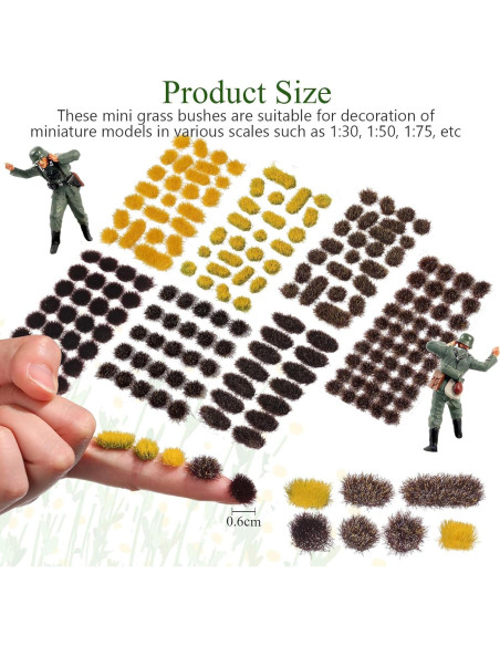 234 Mechones de Hierba Estática CraftyDream Multicolor