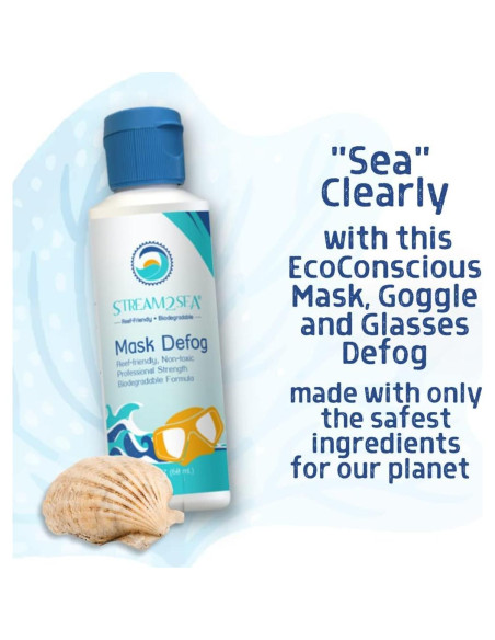 Stream2Sea Desempañante Biodegradable 3x2 Fl Oz para Gafas