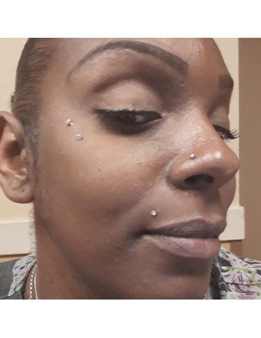 Pendientes Transparentes MODRSA 16g para Cartílago y Labret